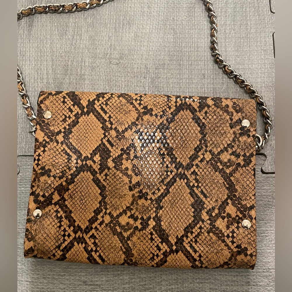 Zara Snake skin (Faux) Cross body bag. - Picture 4 of 6